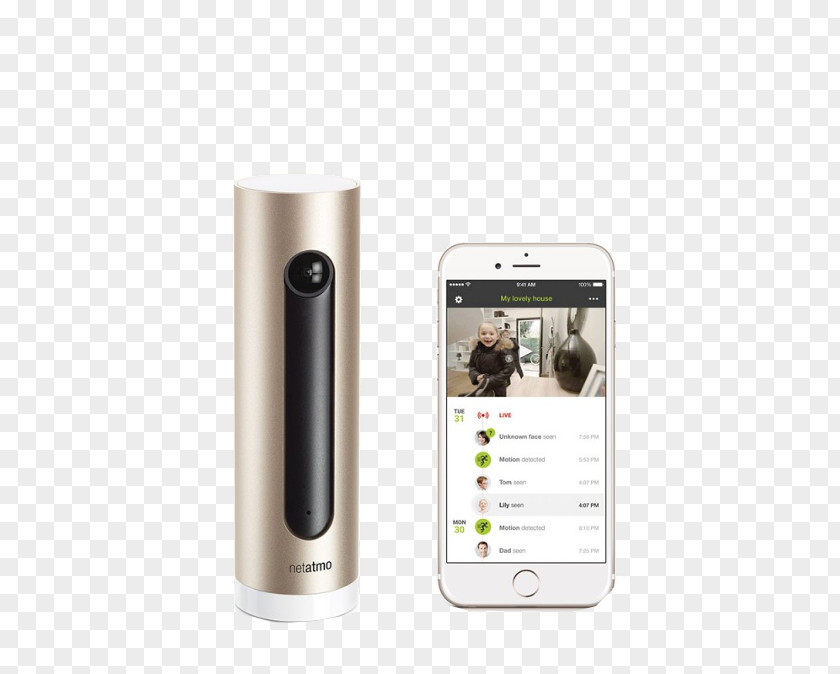 Camera Netatmo Welcome Wireless Security Facial Recognition System IP PNG