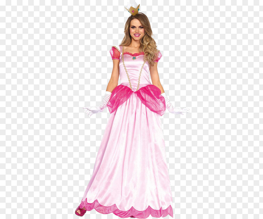 Dress Princess Peach Halloween Costume Clothing PNG