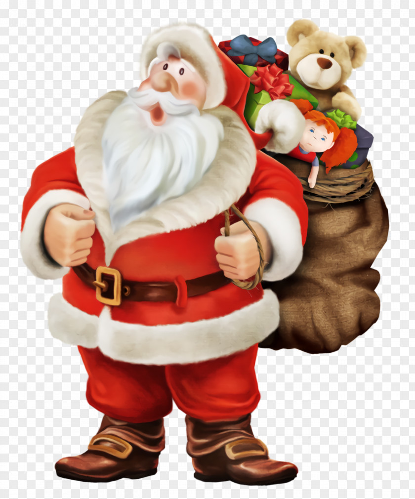 Christmas Figurine Santa Claus Saint Nicholas PNG