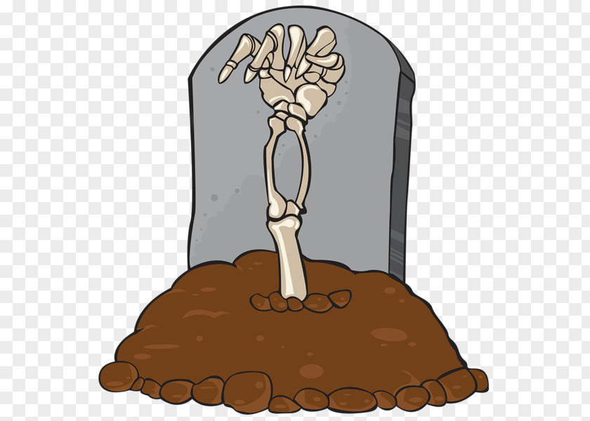 Skeleton Headstone Grave Cemetery Drawing Clip Art PNG