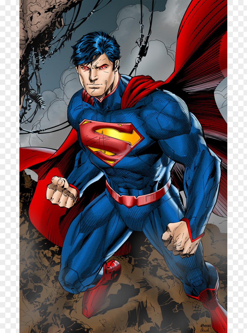 Superman Jim Lee Man Of Steel The New 52 Justice League PNG