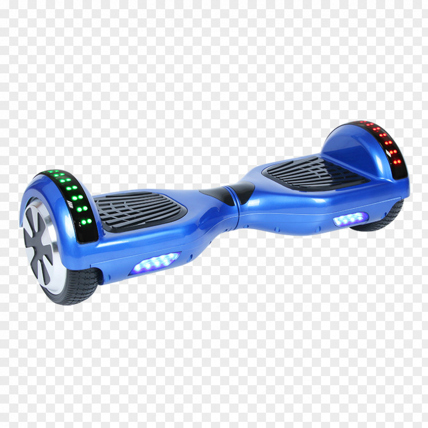 Blue Flashlight Self-balancing Scooter Balance Board Electric Vehicle Car PNG