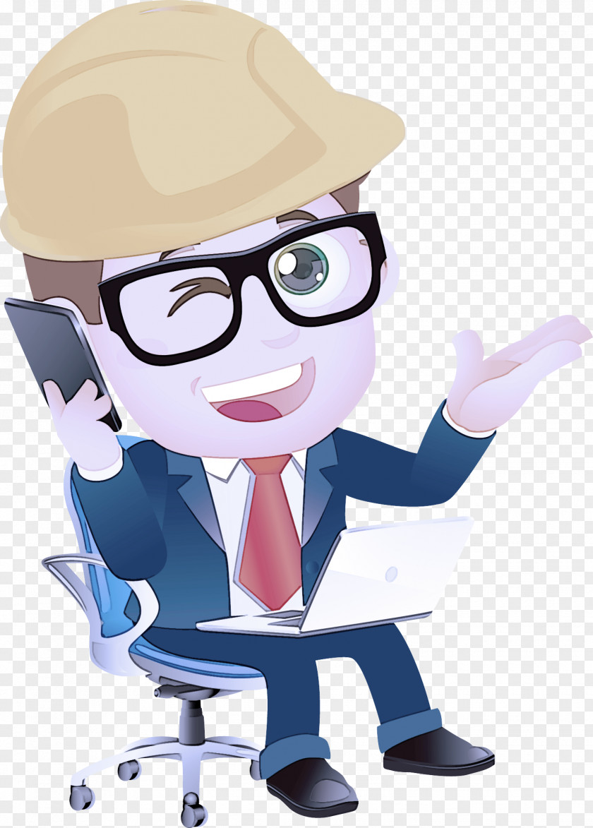 Cartoon Job Gesture PNG