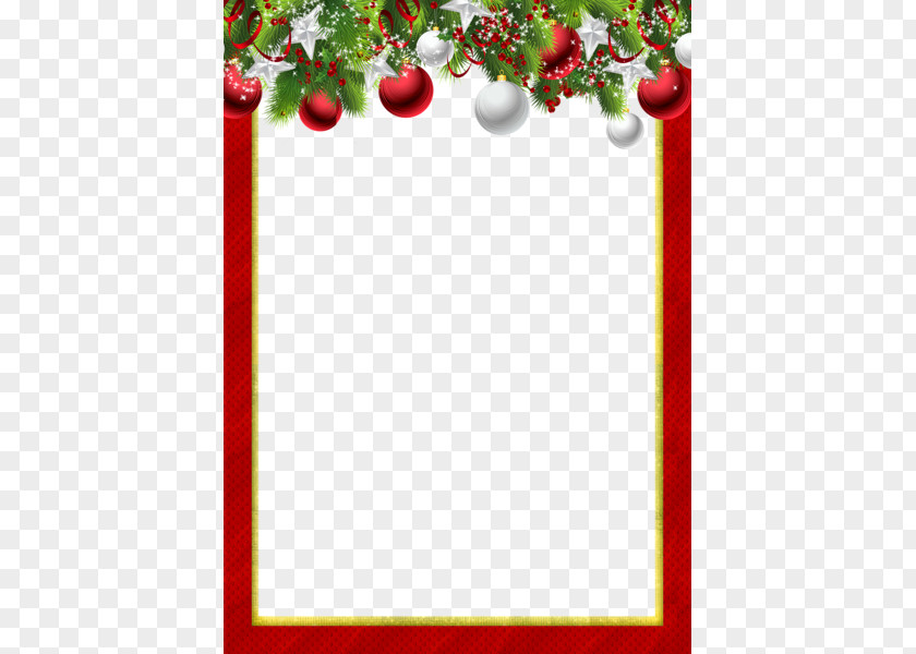 Christmas Frame Pic Ornament Holiday Clip Art PNG