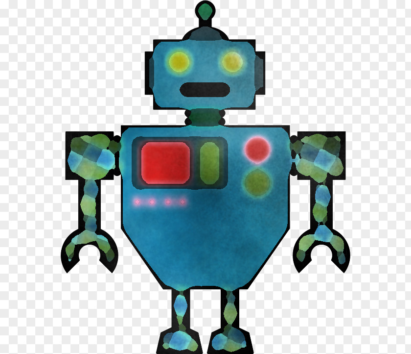 Robot Green Cartoon Machine Technology PNG