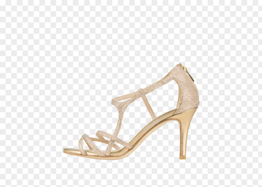 Sandal High-heeled Shoe Gold Fashion PNG