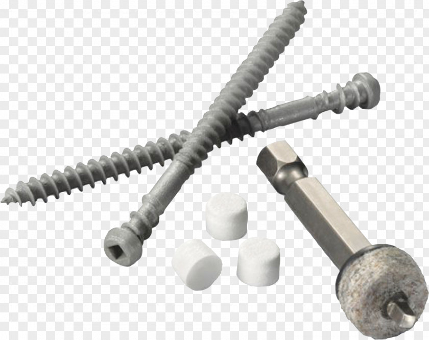 Screw Fastener Set PVC Decking PNG