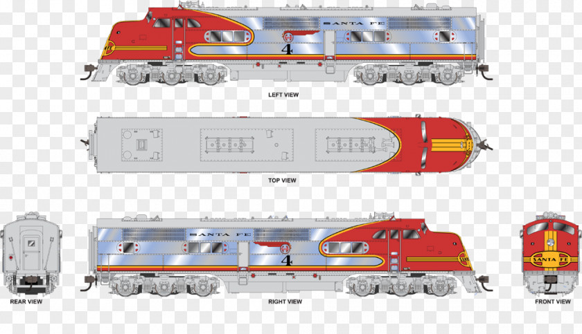 Train Rail Transport EMC E1 Locomotive Broadway Limited Imports PNG