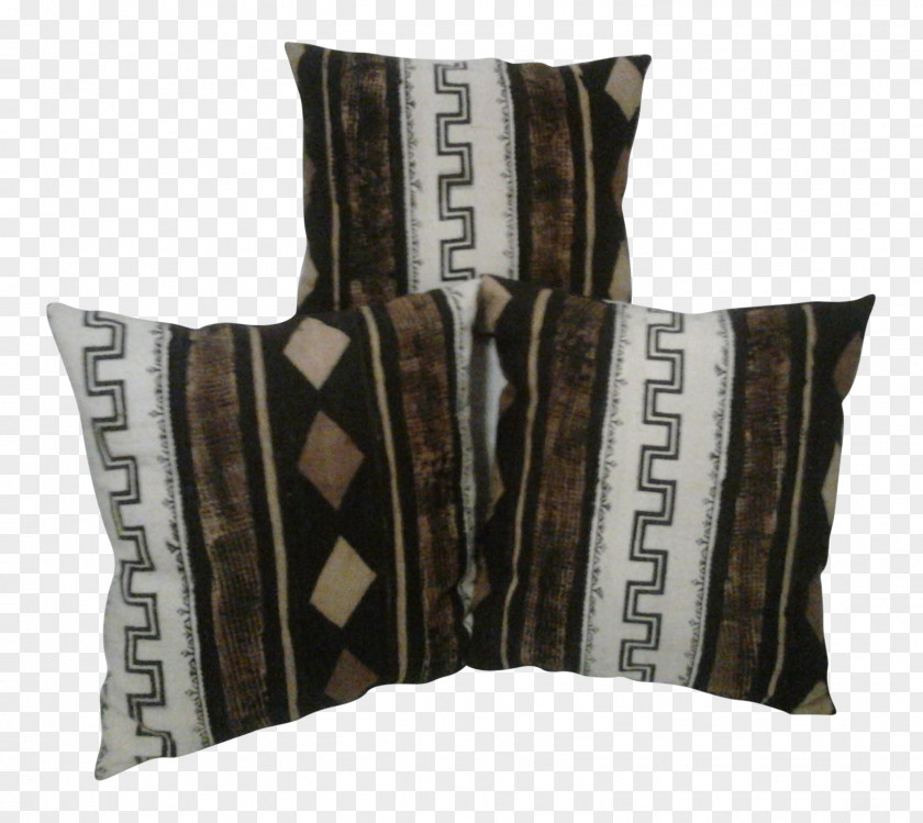 African Mud Cloth Bedding Throw Pillows Cushion Product PNG
