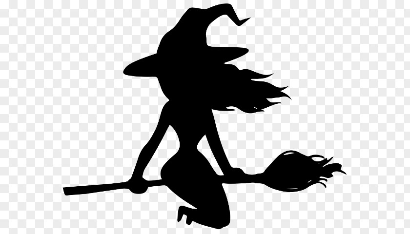 Black Witch Cartoon Silhouette Clip Art Witchcraft Illustration PNG