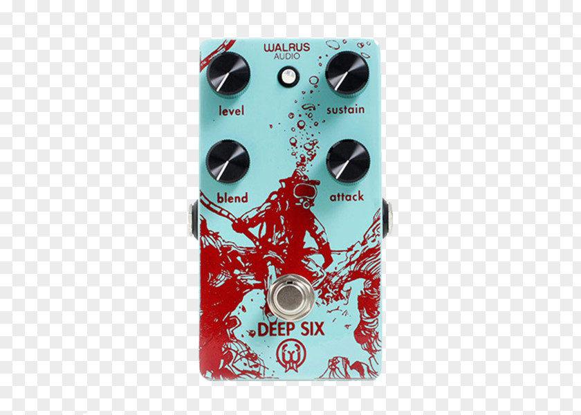 Electric Guitar Effects Processors & Pedals Walrus Audio Deep Six Sound Distortion PNG