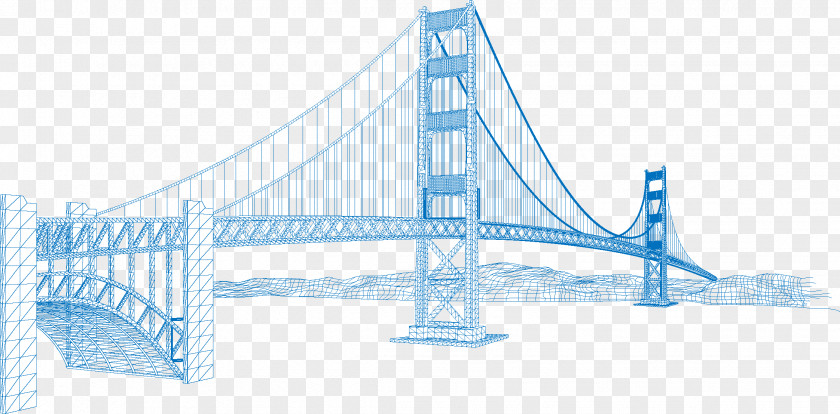 San Francisco Bridge Golden Gate Eiffel Tower Vector Building PNG