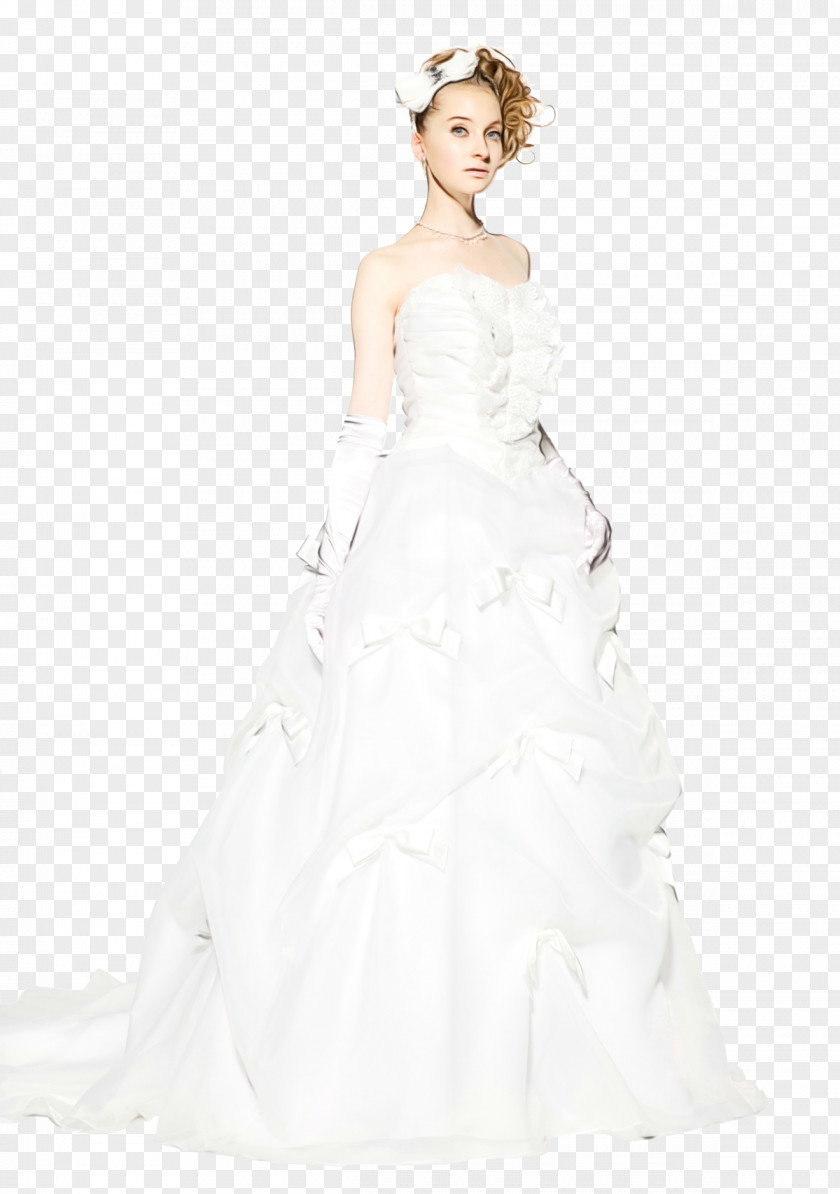 Wedding Dress Satin Shoulder Gown PNG