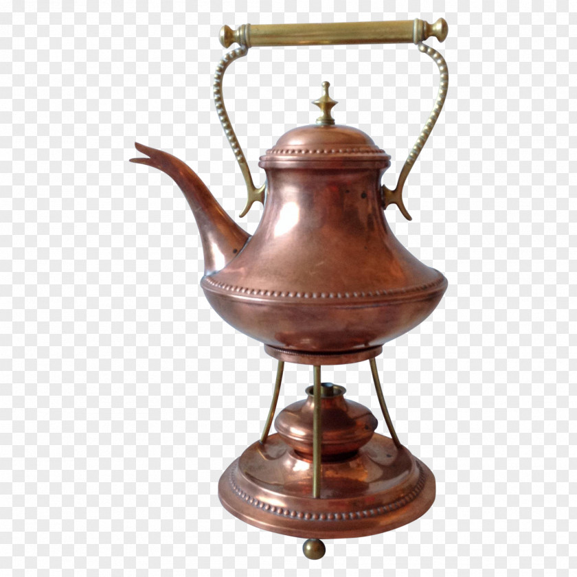 Kettle Copper Teapot Brass Handle PNG