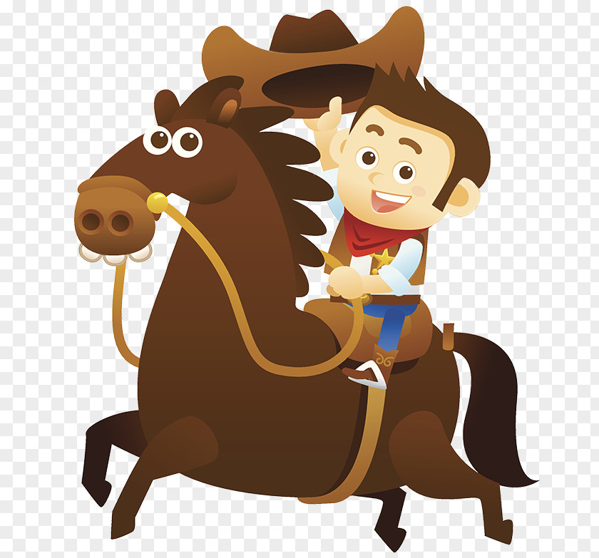 Cowboy Horse American Frontier Equestrian PNG