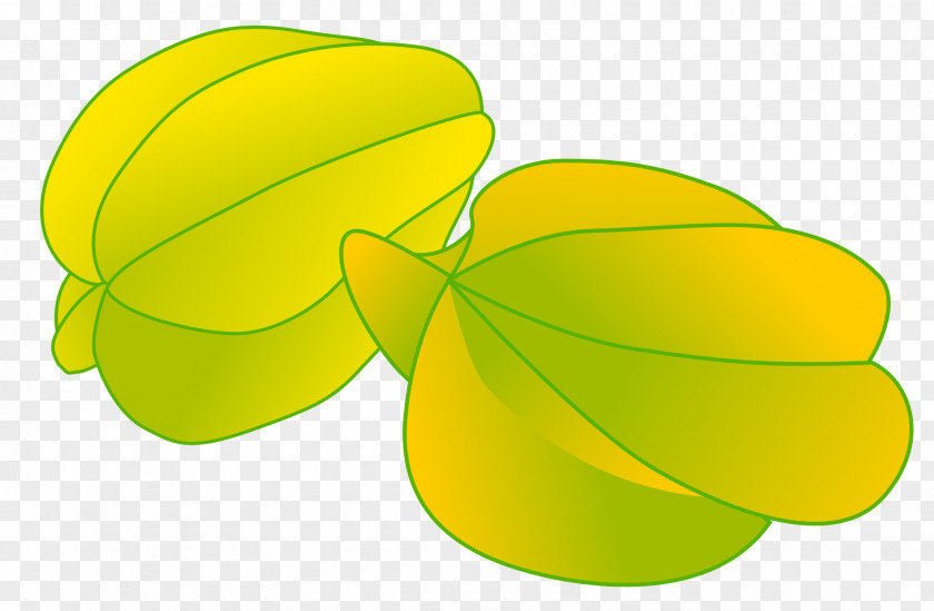 June Carambola Fruit Clip Art PNG