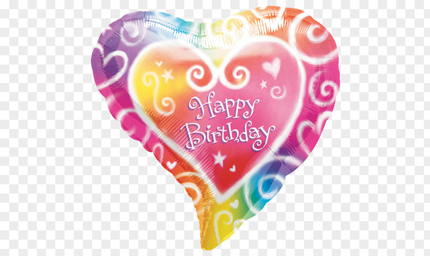 Balloon Mylar Birthday Cake Gas PNG