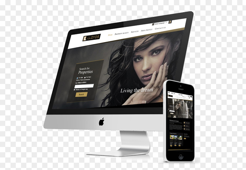 Estate Agent Responsive Web Design E-commerce Business PNG