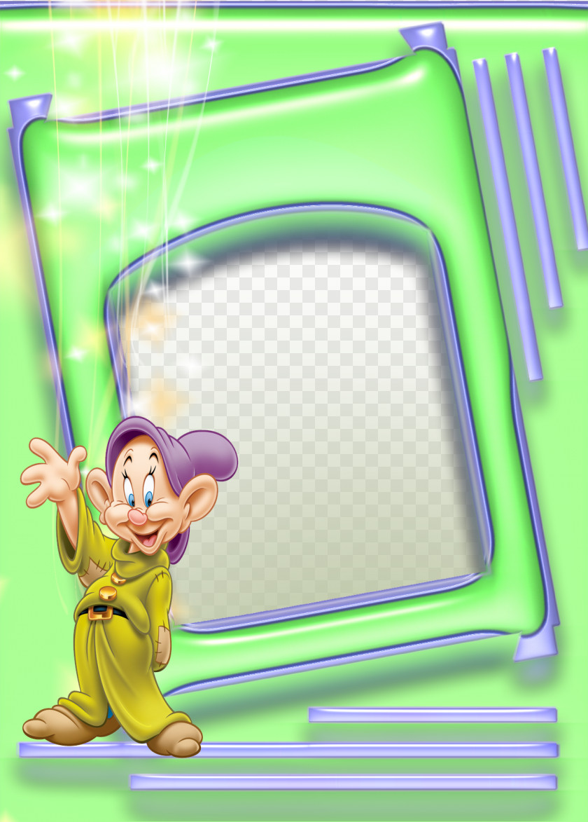 Green Frame Happy Grumpy Picture Dopey Photography PNG