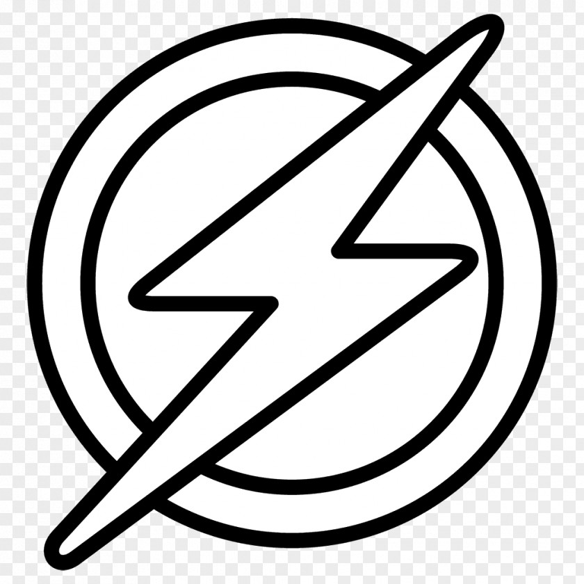 Flash Wally West Logo Coloring Book PNG