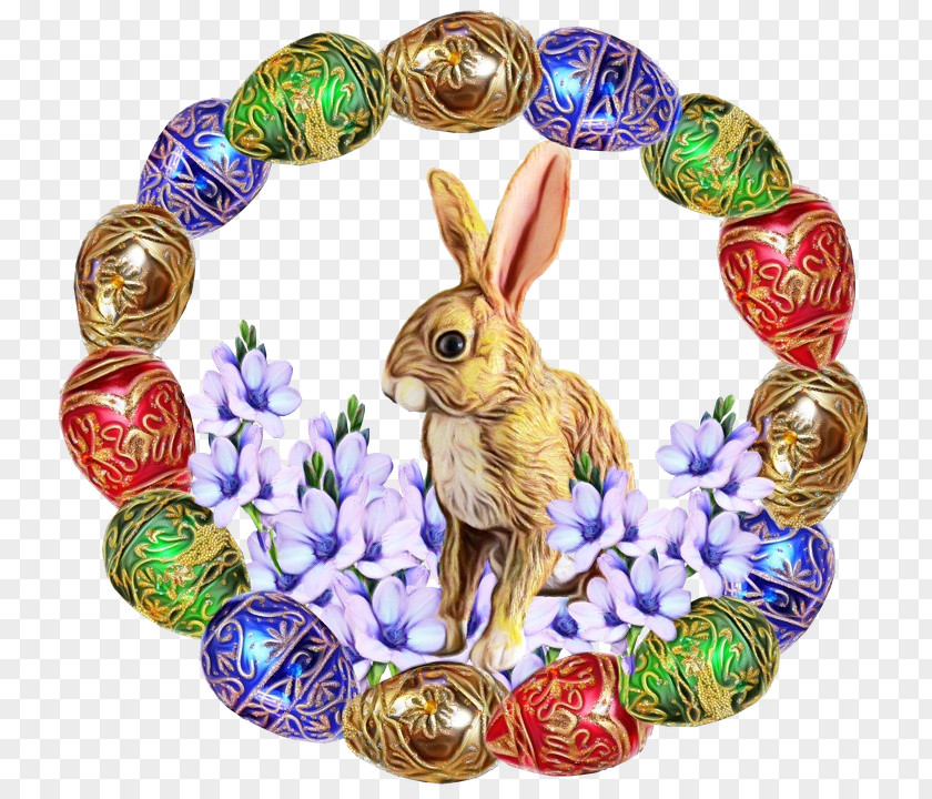 Hare Holiday Easter Egg Background PNG