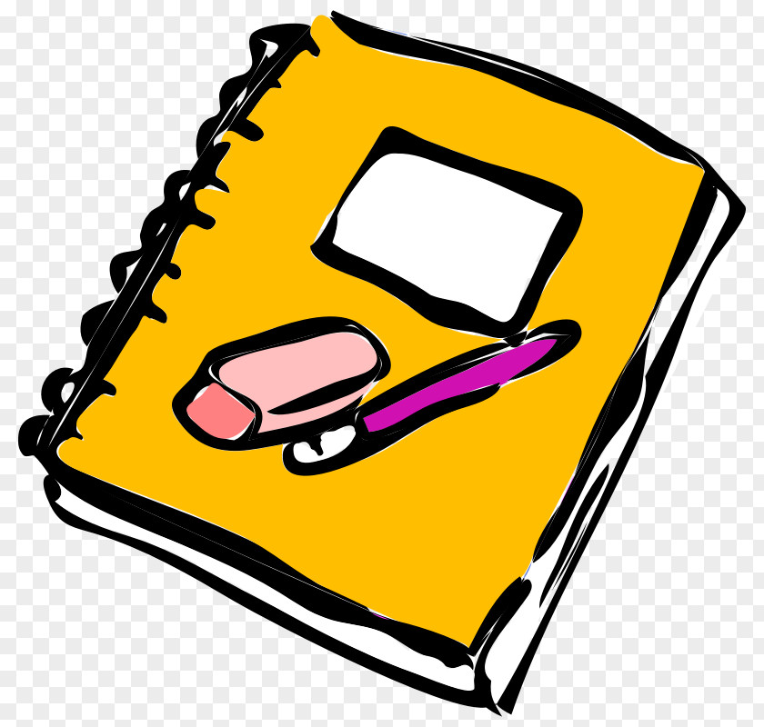 Notebook Paper Eraser Pencil Drawing PNG