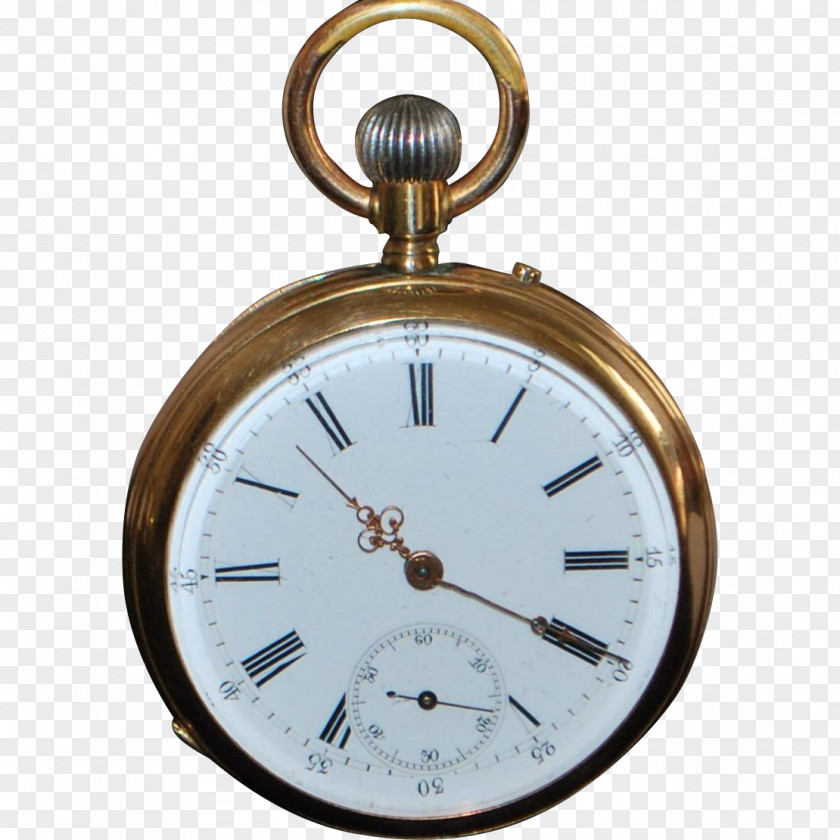 Pocket Watch Clock 1890s PNG