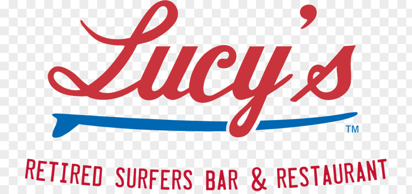 Western Restaurant Lucy's Retired Surfers Bar & Cocktail Logo PNG