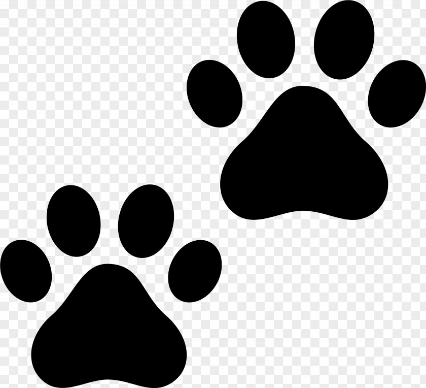Blackandwhite Snout Paw Font Black-and-white PNG