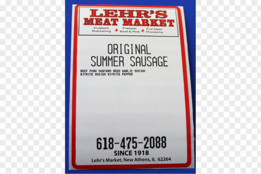 Meat Summer Sausage Smoking Teriyaki PNG