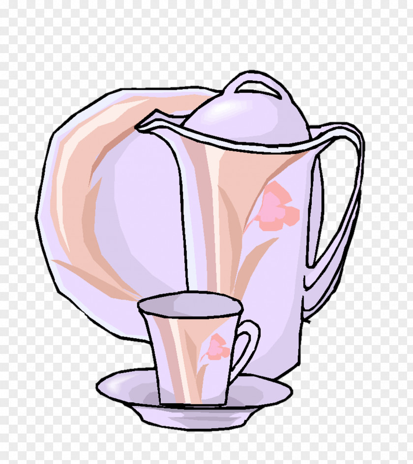 Pretty Tea Coffee Cup Clip Art PNG