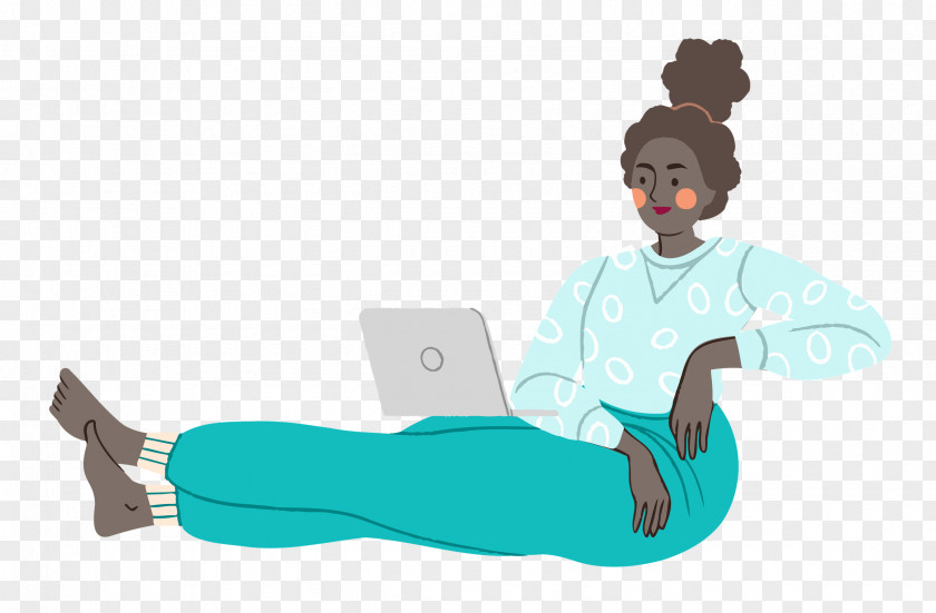 Relaxing Lady Woman PNG