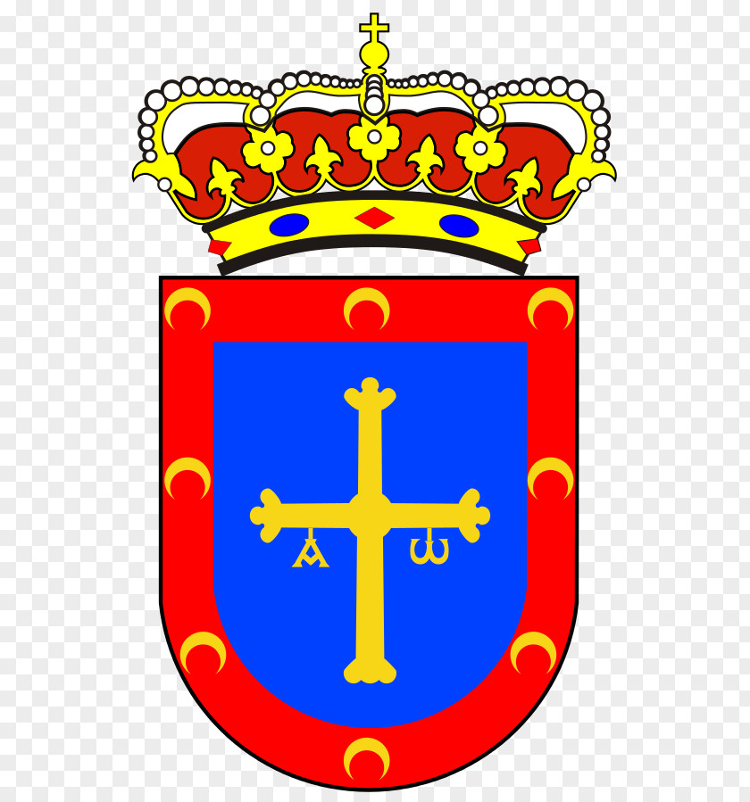 Allande Victory Cross Flag Of Asturias Oviedo Sama, PNG