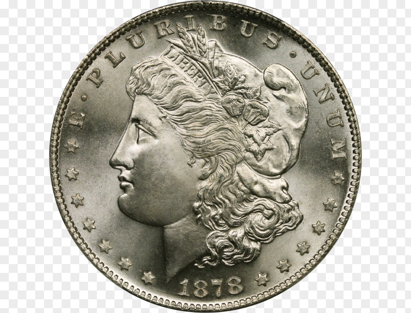 Coin Dollar Morgan Silver Numismatics PNG