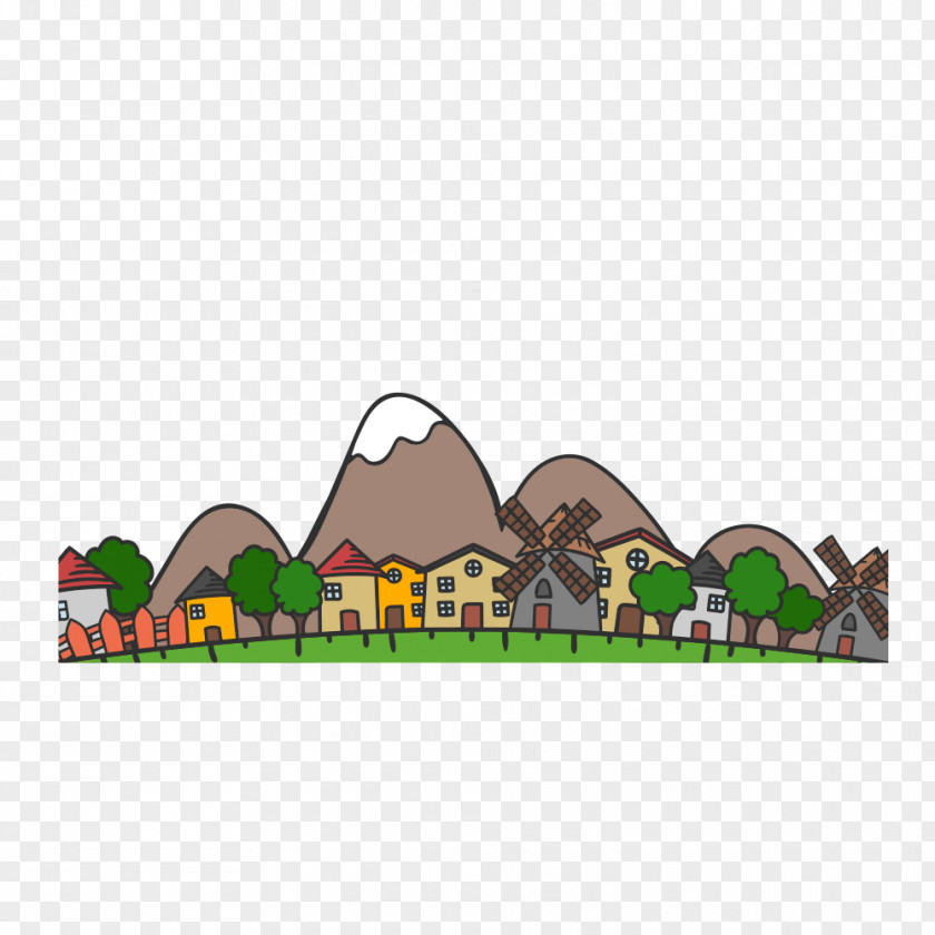 House,city Drawing Download Illustration PNG