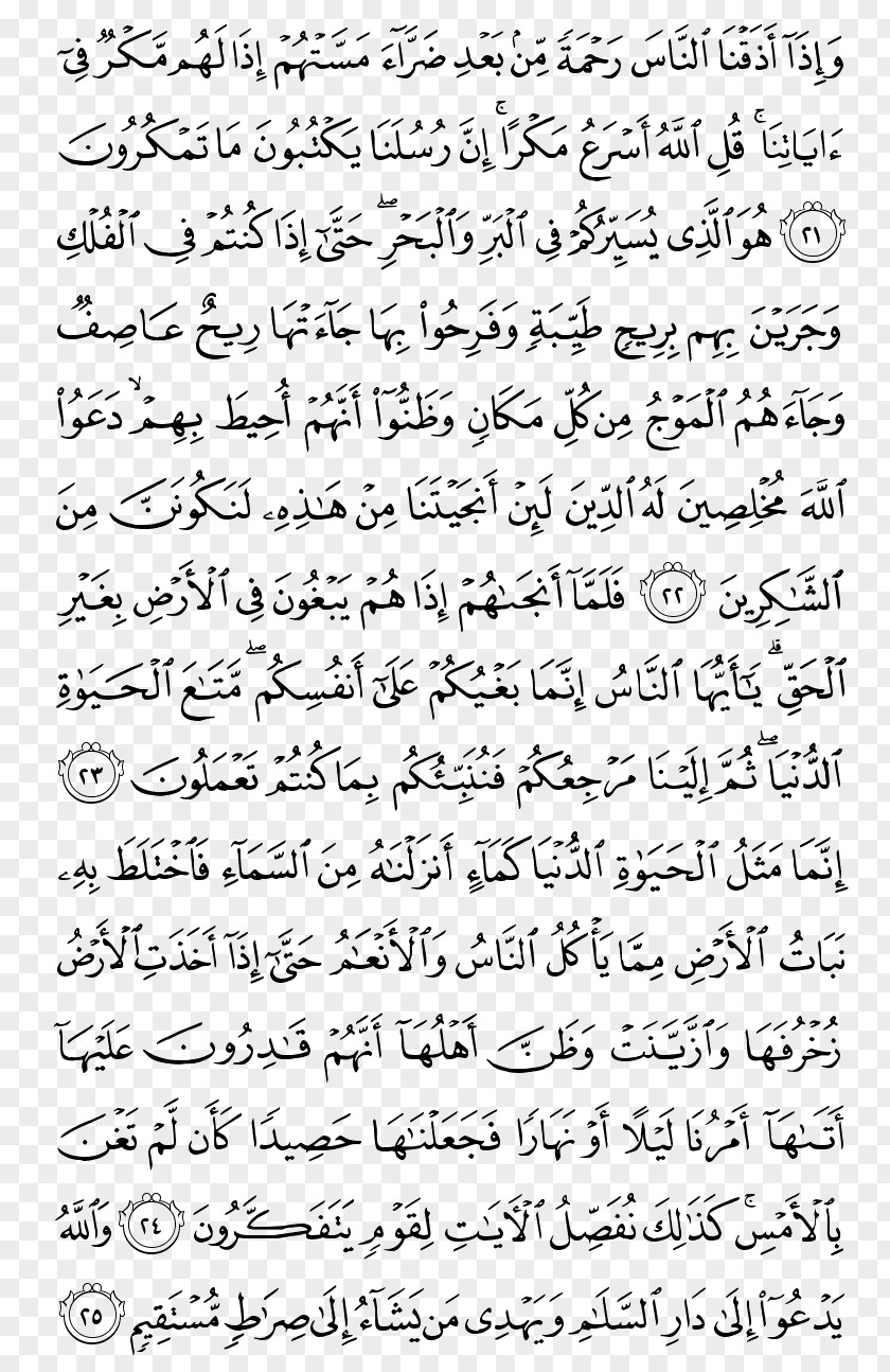 Quran Kareem Ayah Surah Juz' Yunus PNG