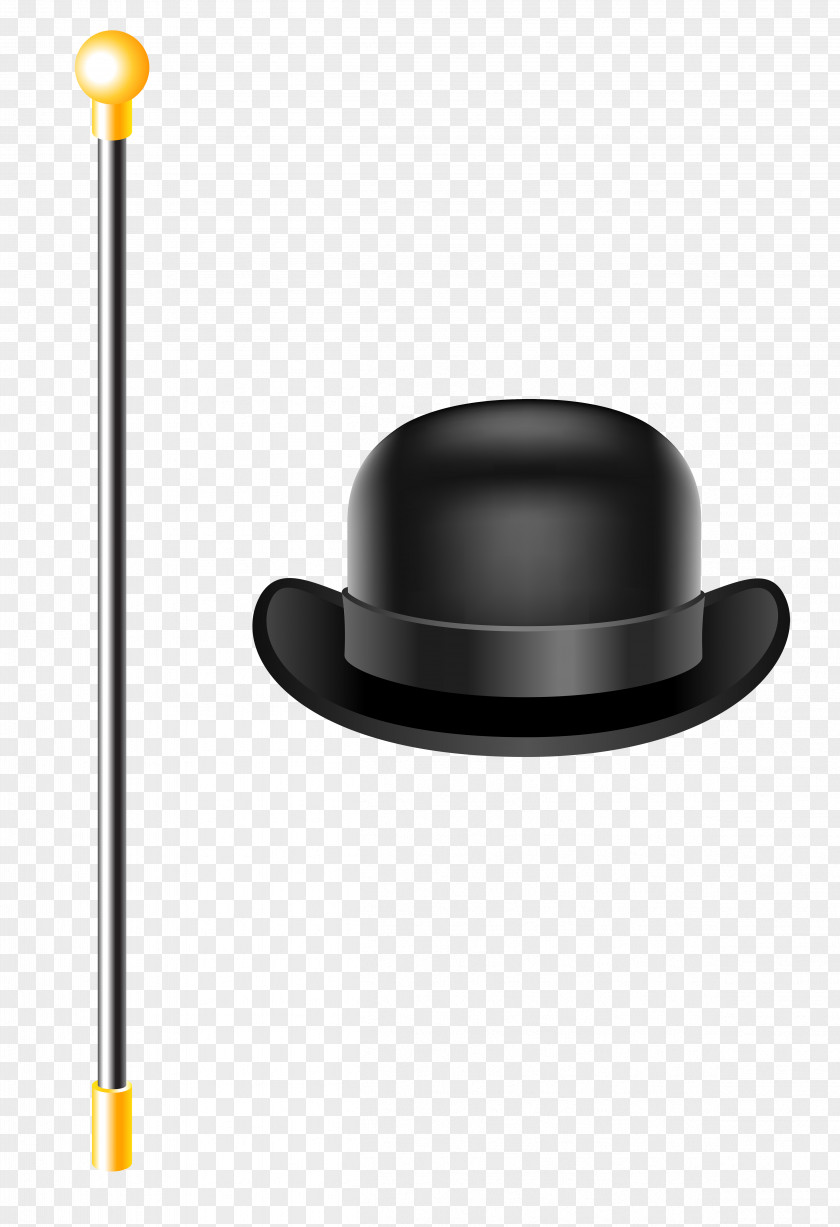 Bowler Hat With Cane Clipart Picture Top Clip Art PNG