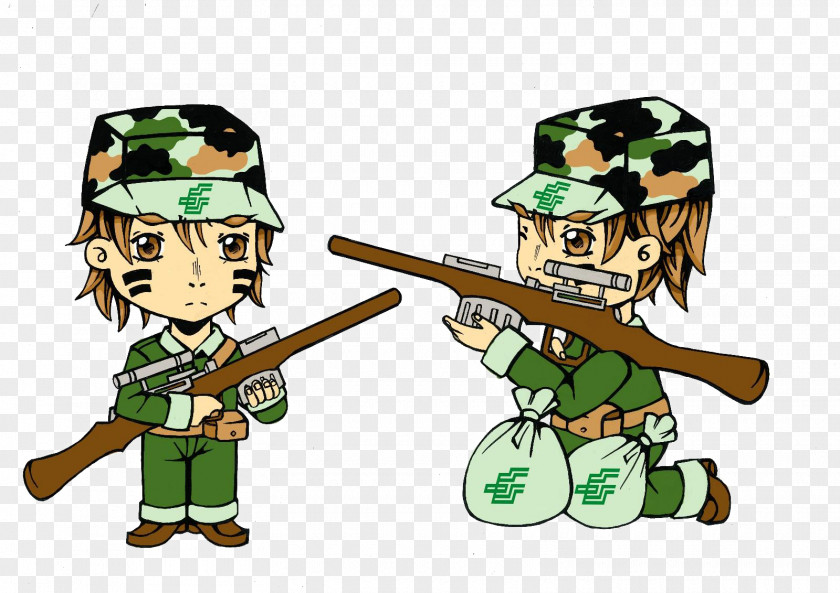 Camouflage Soldier Cartoon Military PNG