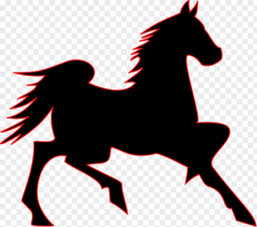 Equestrian Cliparts Arabian Horse Mustang Foal Black Clip Art PNG