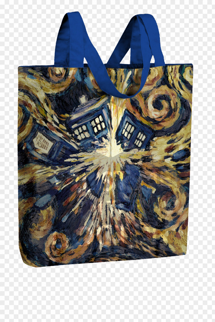 Van Gogh Vincent And The Doctor TARDIS Painting Mural PNG
