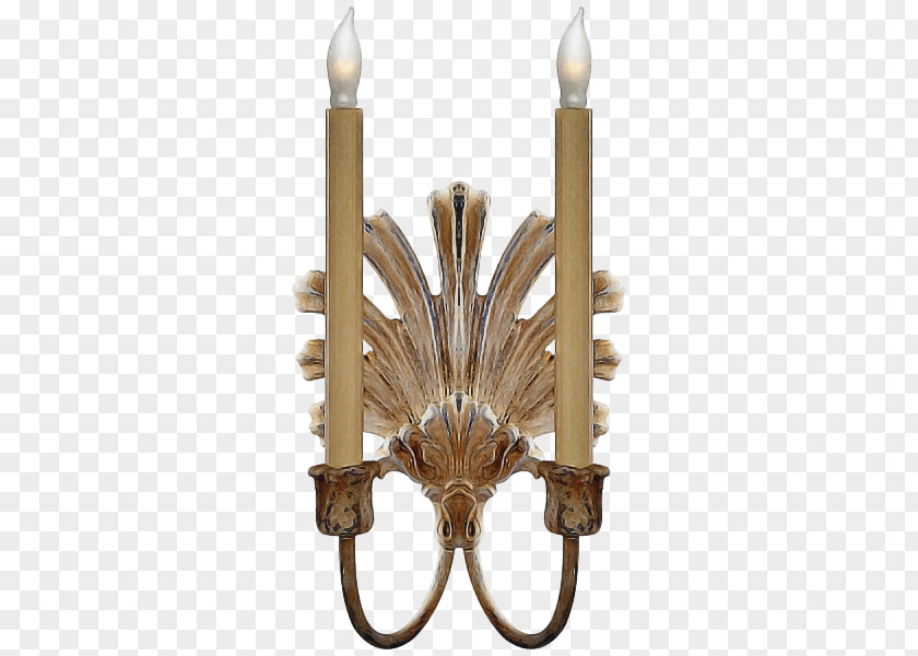 Brass Bronze 2 Light Sconce Visual Comfort Lighting PNG