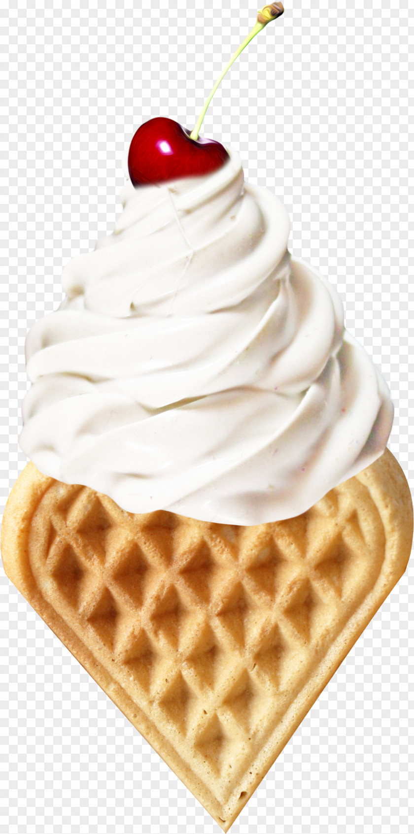 Ice Cream Belgian Waffle Breakfast PNG