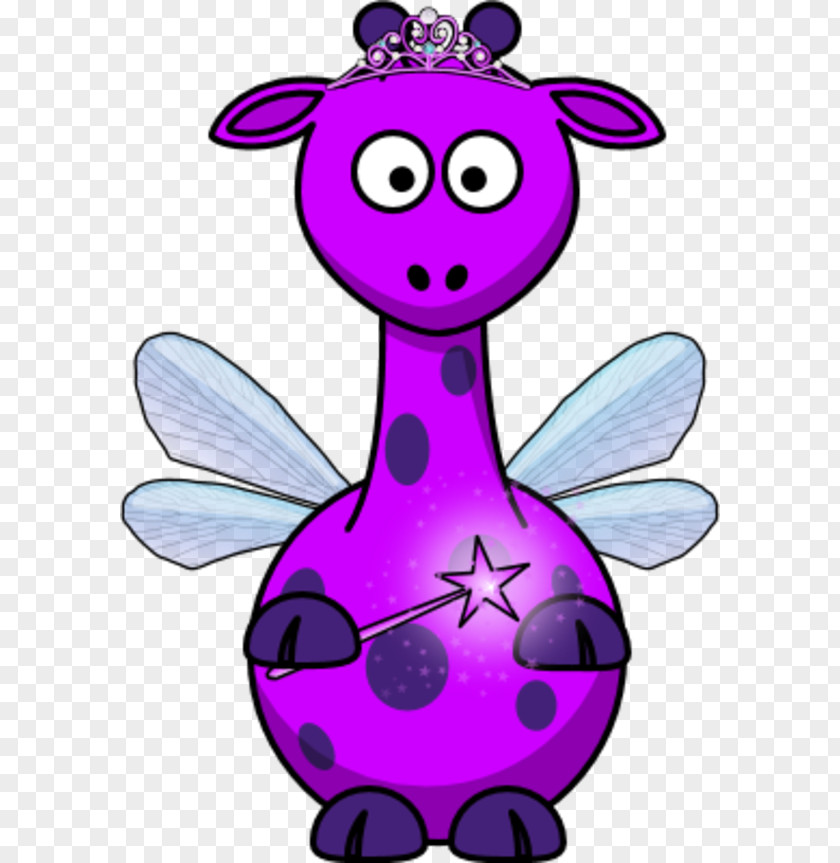 Purple Fairy Cliparts Giraffe Okapi Free Clip Art PNG