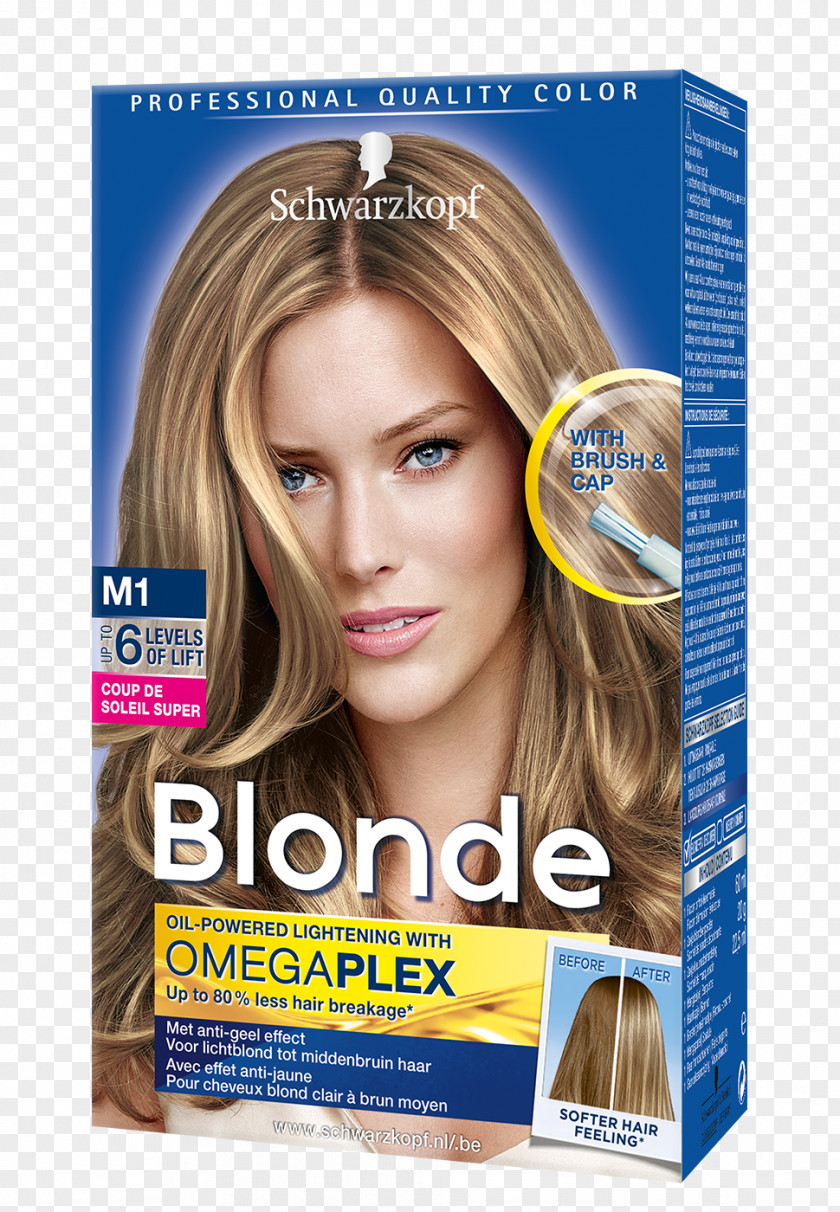 Bleach Hair Highlighting Coloring Blond Schwarzkopf PNG