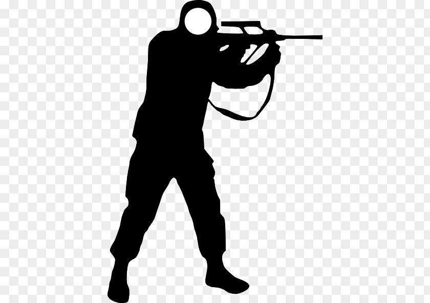 Gun Cliparts Soldier Silhouette Clip Art PNG