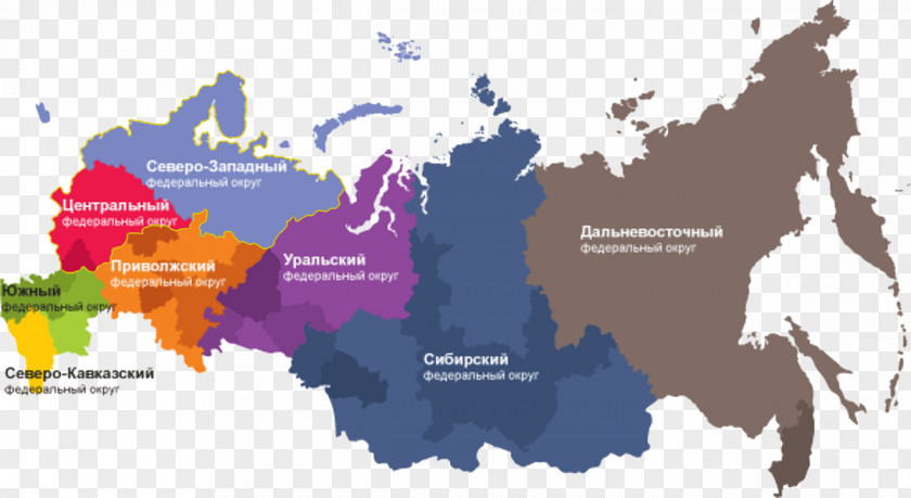 Russia Map Region Geography PNG