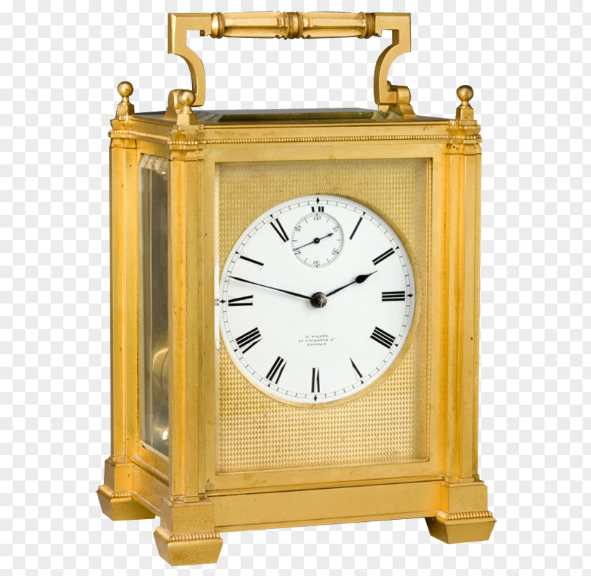 Vintage Clock Metal 01504 PNG