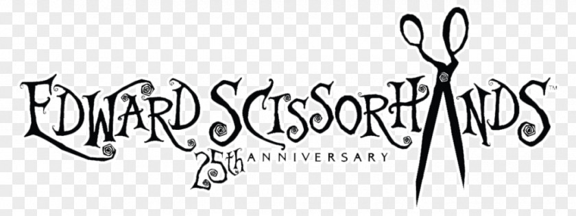 25th Anniversary Edward Scissorhands Kim Logo Film Game PNG