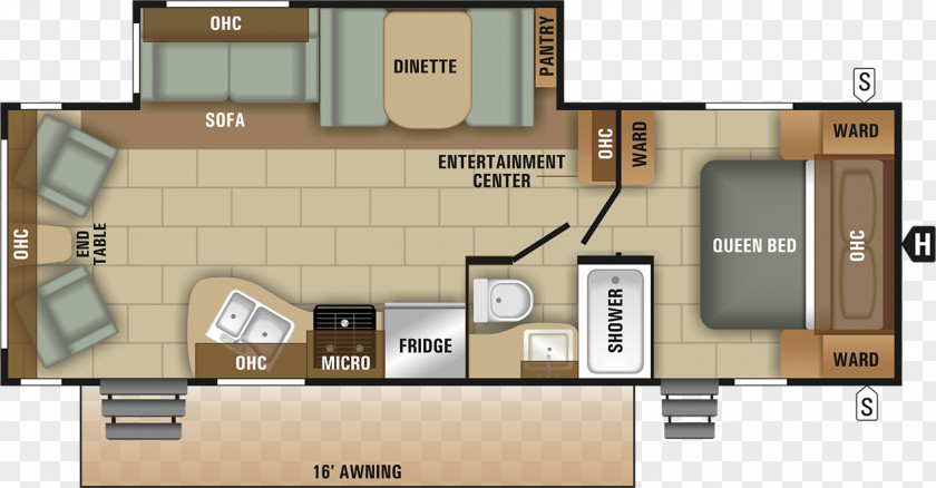 Caravan Campervans Floor Plan Trailer Towing PNG