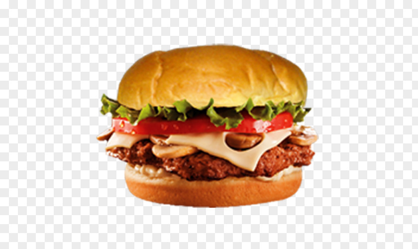 Mushroom Burger Hamburger Cheeseburger Veggie Sandwich Pizza PNG